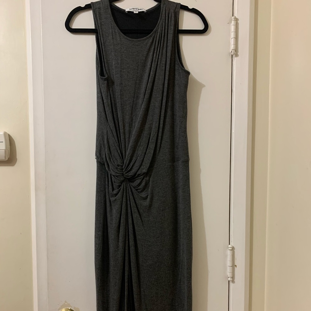 Elizabeth and James Gray Knotted Dress Size XXS